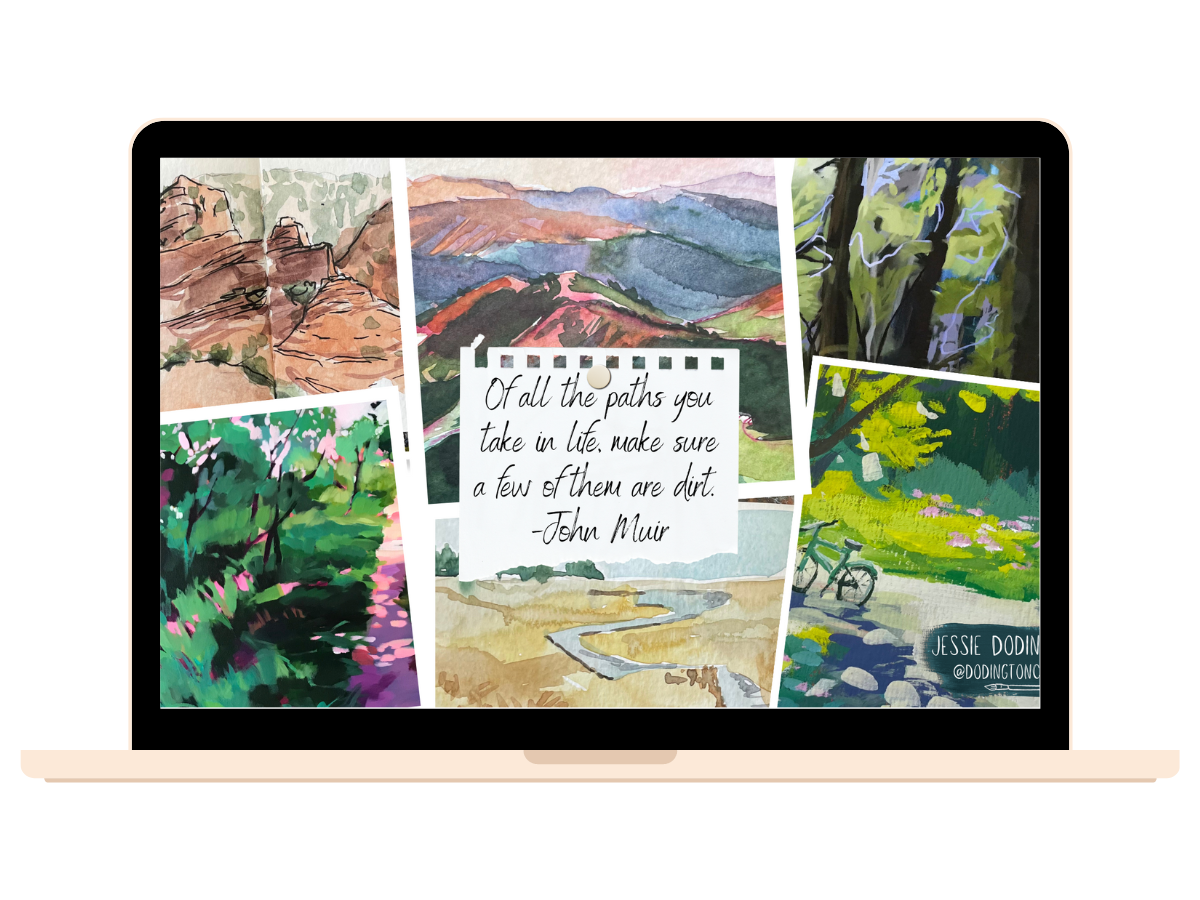 Desktop Art Download - Of all paths quote