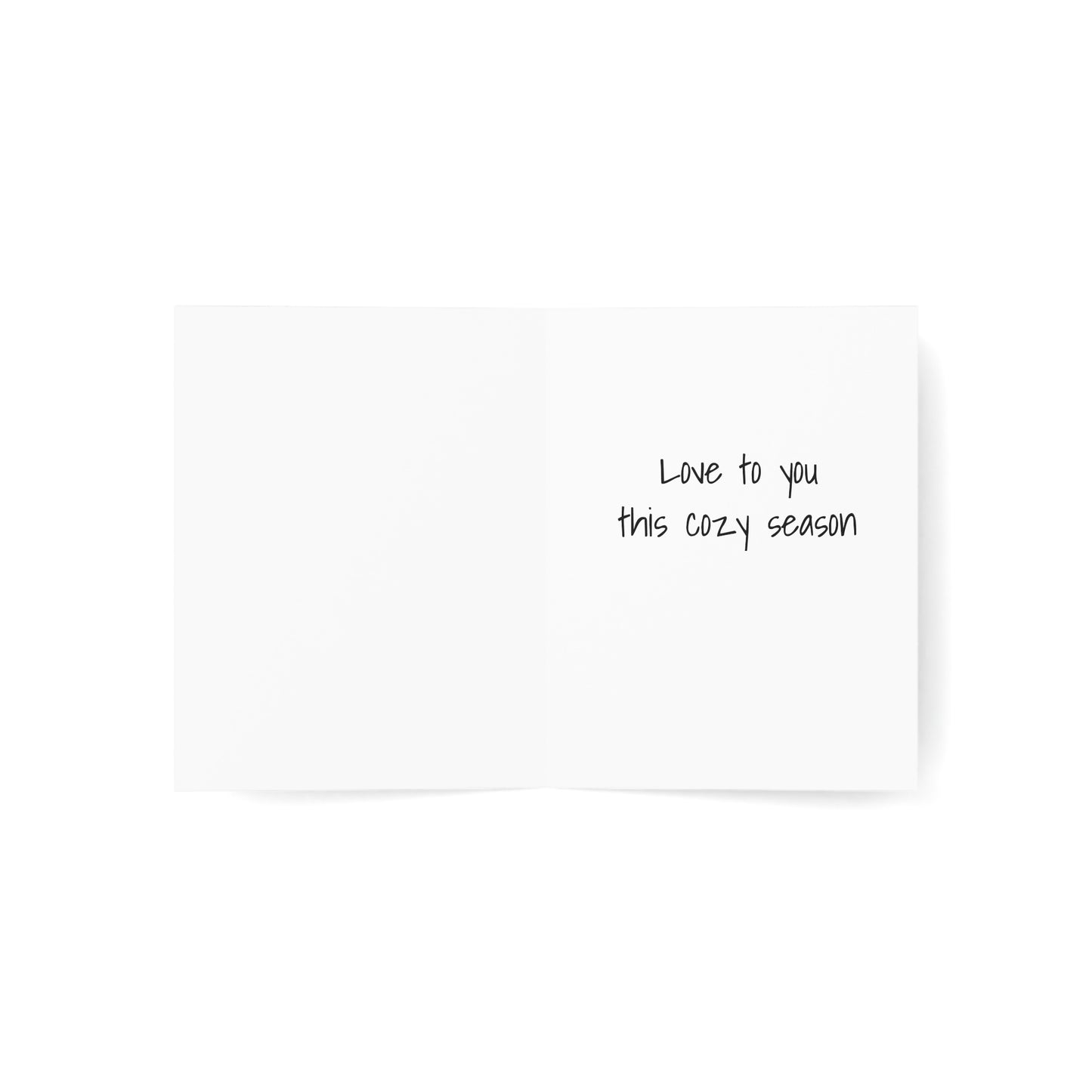 Cozy Watercolor Greeting Cards - Hats, Mitts, Scarves - Set of 1, 10, 30, or 50