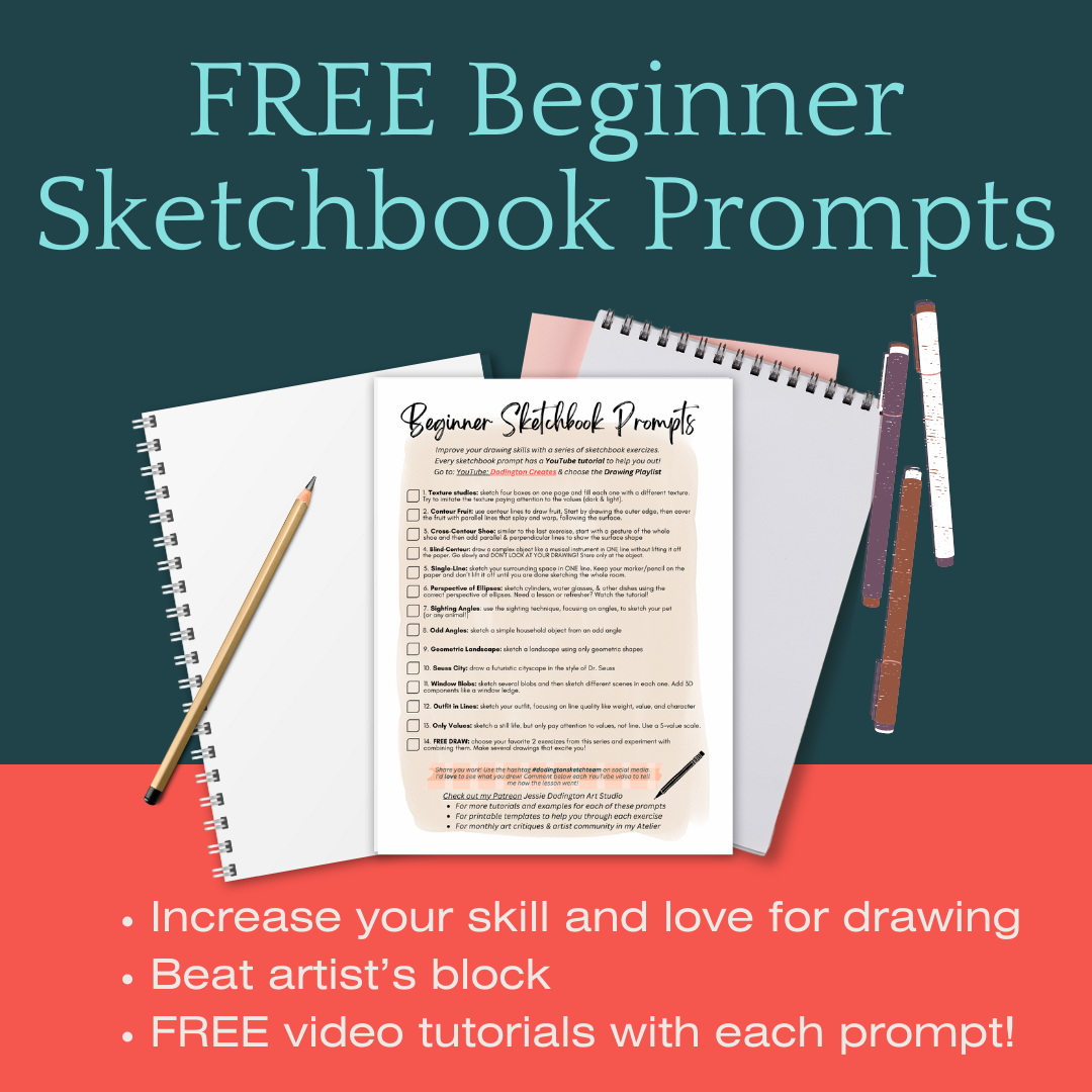 Beginner Sketchbook Prompts