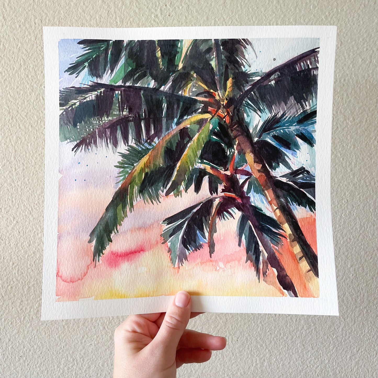 Palm Tree Watercolor